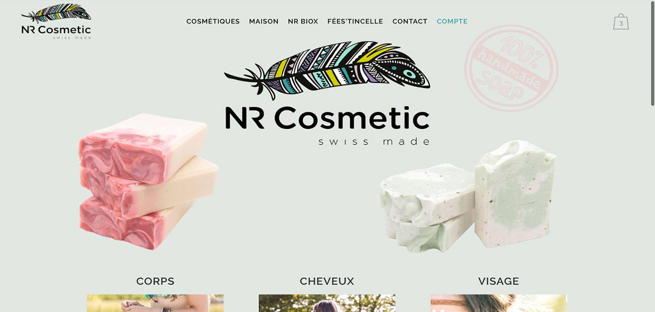 Creation of NR Cosmetic Online Shop